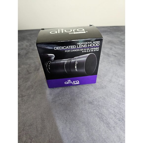 Altura Dedicated Lens Hood Shade for Canon EF-S 55-250MM F/4-5.6 IS STM - Picture 1 of 6